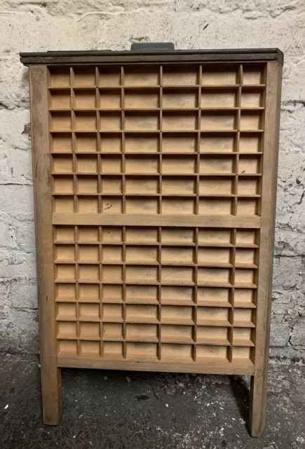 Vintage Wooden Printers Type Case Drawer / Tray Ideal For Displays & Storage