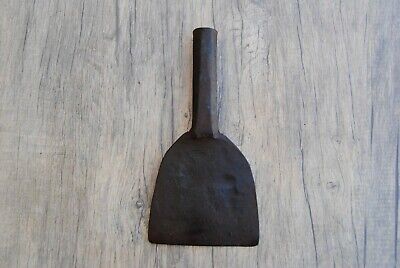 Vtg hand forged wrought iron spatula kitchen fireplace scraper garden blacksmith