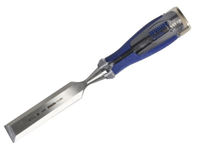 IRWIN Marples MS500 – Lot De 3 Ciseaux à Bois Bord Biseauté 1/2", 3/4", 1" – Lames Forgées, Poignées Anti-Glisse
