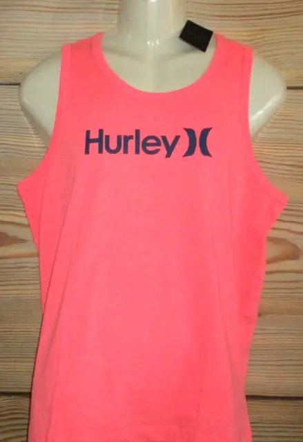 Mens Hurley Coral Tank Top T-Shirt Size Xl