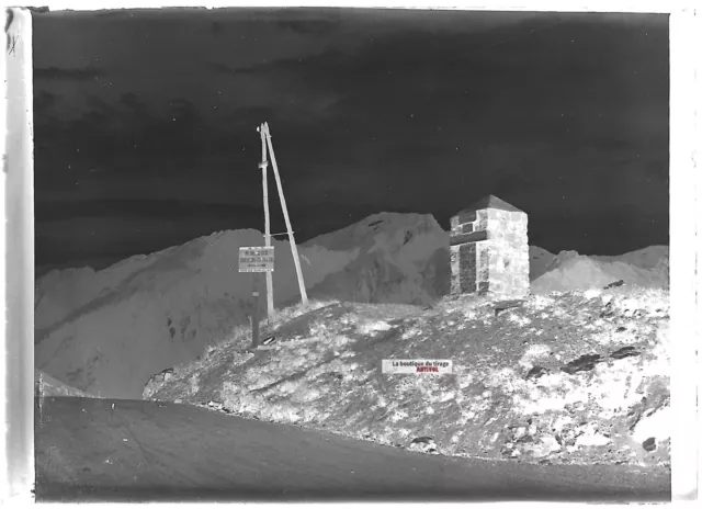 Antique Black & White Negative Photo Glass Plate 6x9cm RN 202 Road Pass Alps 2