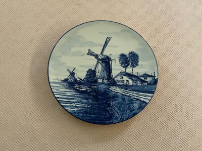 made in holland assiette DELFT bleu peint à la main HEINEKEN bière Stein 