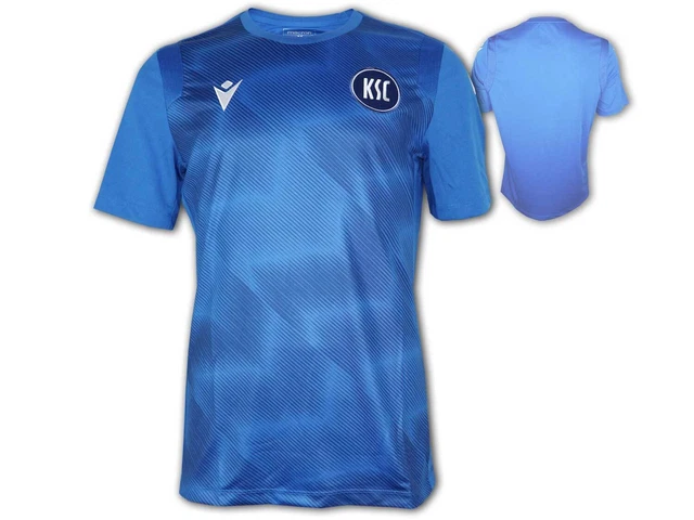 Macron Karlsruher SC Training Shirt blau KSC Fußballtrikot Fan Jersey Gr.S-4XL