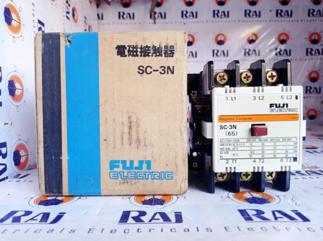 Fuji Electric Sc-3N [65] 3 Phase Magnetic Contactor 70 A 50-60 Hz