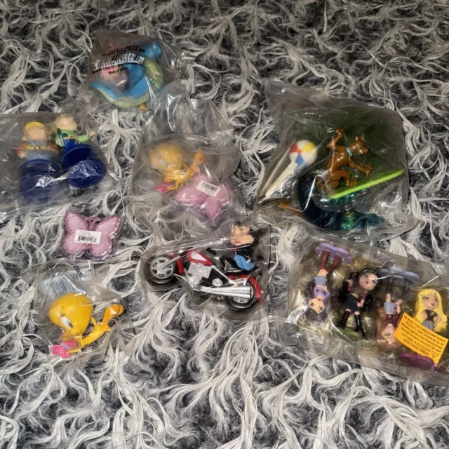 Vintage Disney Figures Toys PVC Cake Toppers Lot Mickey Bratz Tweety Scooby New