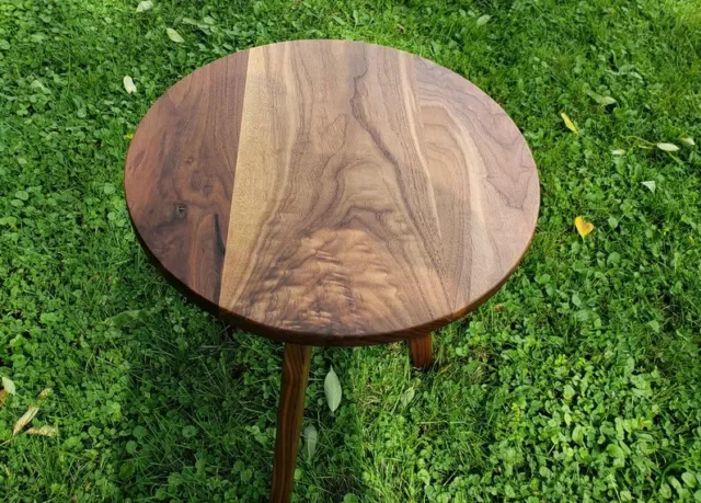 mid-century round side table, modern table, end table, round night Handmade Gift