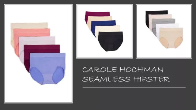CAROLE HOCHMAN LADIES 5- Pack Seamless Hipster VARIETY!!! $19.89