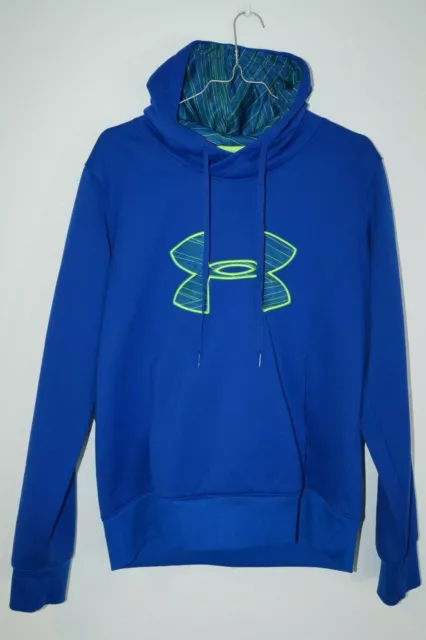 Under Armour Semi-Fitted STORM Pullover GR: L  Blau / Grün Damen Sweatshirt