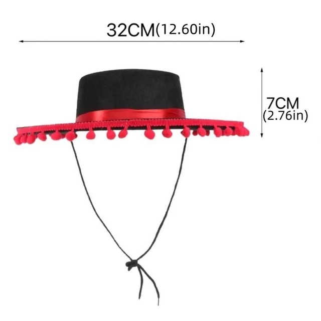 STAGE PERFORMANCE MEXICAN Hat Costumes Wide Brim Spanish-style Hat ...