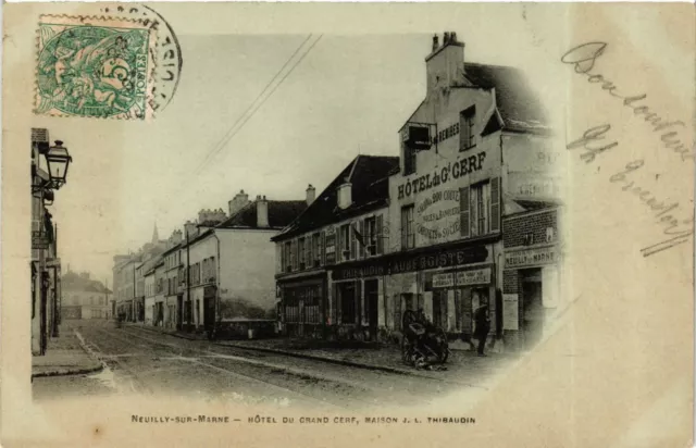 CPA AK NEUILLY-sur-MARNE Hotel du Grand Cerf Maison J.L. Thibaudin (869178)
