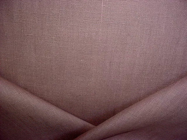 5-1/2Y Kravet Lee Jofa Solid Deep Mauve 100% Linen Drapery Upholstery Fabric