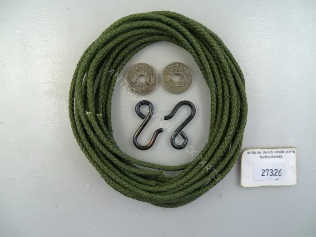 High Quality Braided Green Flaxcord For French Morbier Comtoise Or Lantern Clock