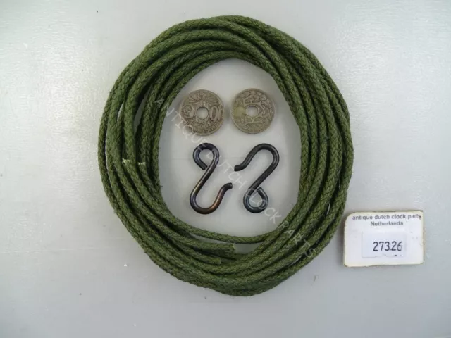 High Quality Braided Green Flaxcord For French Morbier Comtoise Or Lantern Clock High Quality Braided Green Flaxcord For French Morbier Comtoise Or Lantern Clock