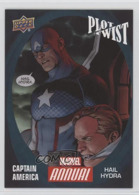 2016 Upper Deck Marvel Annual Plot Twist Captain America #PT-1 0bl3