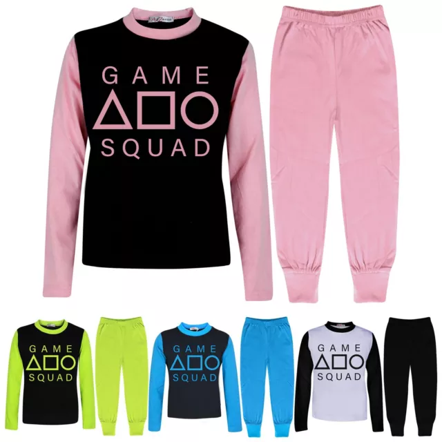 Bambine Ragazzi Gioco Squad Cosplay Pigiami Pigiama 2 Pezzi Set