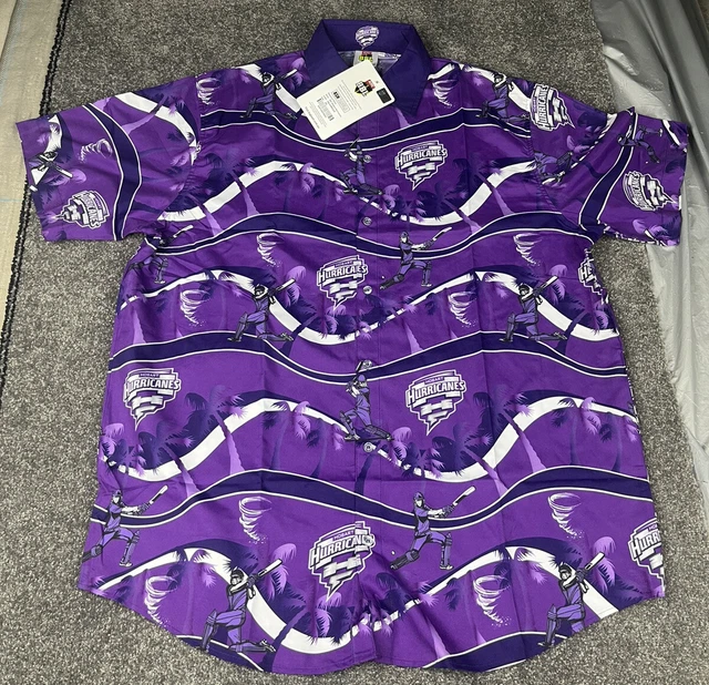 BBL Hobart Hurricanes Hawaiian Shirt - Youth