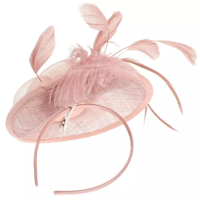 Cappello Fascinator Halloween-Fascinator Cappelli da Tea Party Signora Donna Polvere Nuda