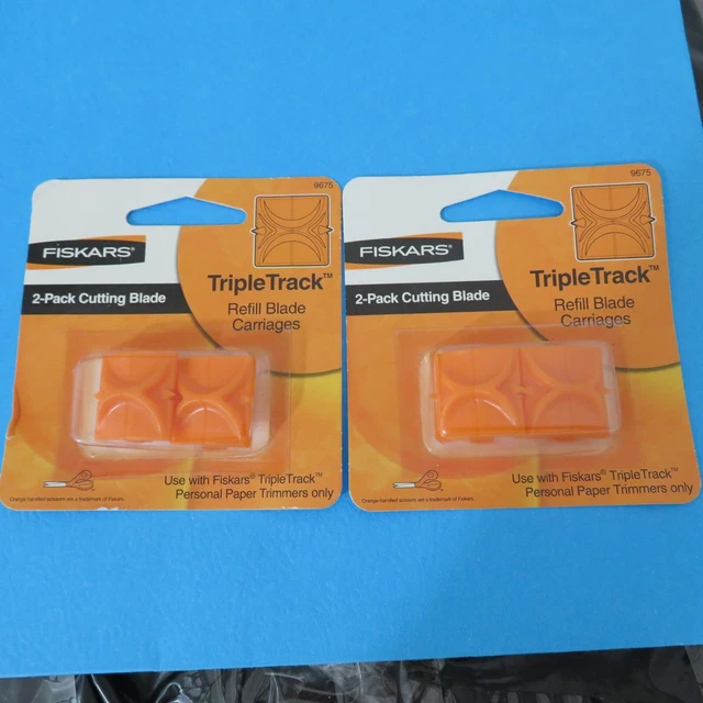 4 Fiskars Cutting Blade Triple Track Refill Blade Personal Paper Trimmers