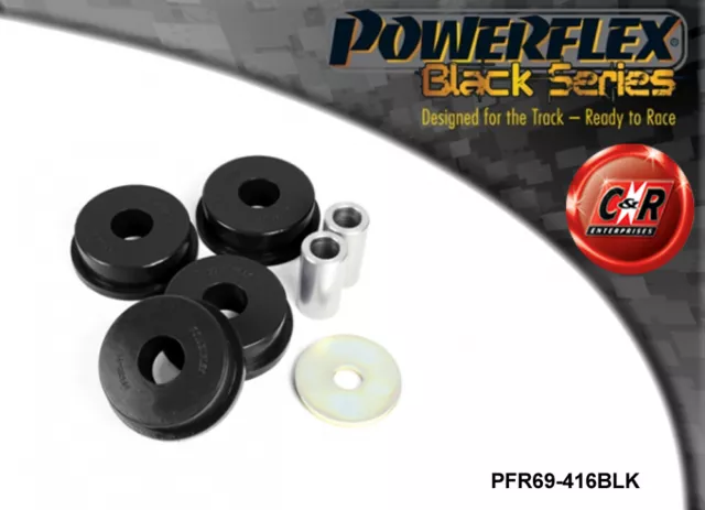 Powerflex Black Rear Diff Rear Mount Bushes for Outback (2003-2009) PFR69-416BLK