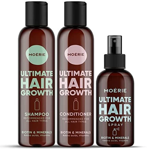 Moerie Mineral Shampoo and Conditioner Plus Hair Spray Mega Pack  The Ultimate