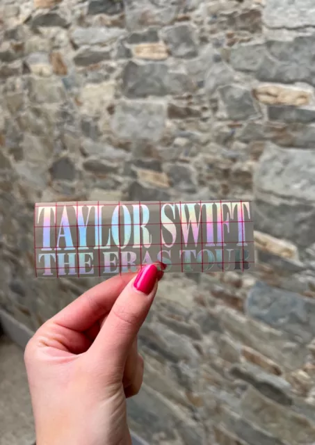 Taylor Swift the eras tour holographic vinyl sticker handmade