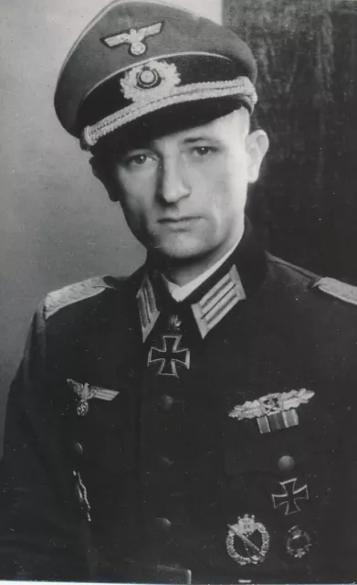 Karl-Heinz Jaeger- Signed Vintage Photograph (WWII German Major in Wehrmacht)