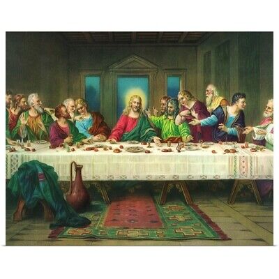 The Last Supper Poster Art Print, Christianity Home Decor