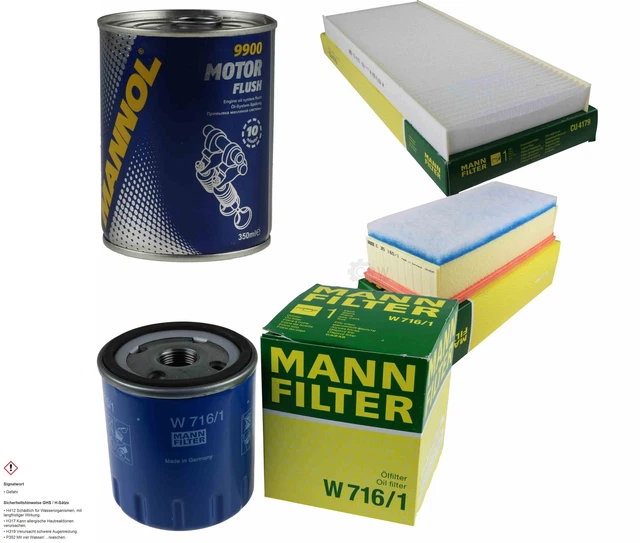 MAHLE Set Tagliando Completo – Filtro Olio, Aria E Carburante – Ricambi Originali Per Auto