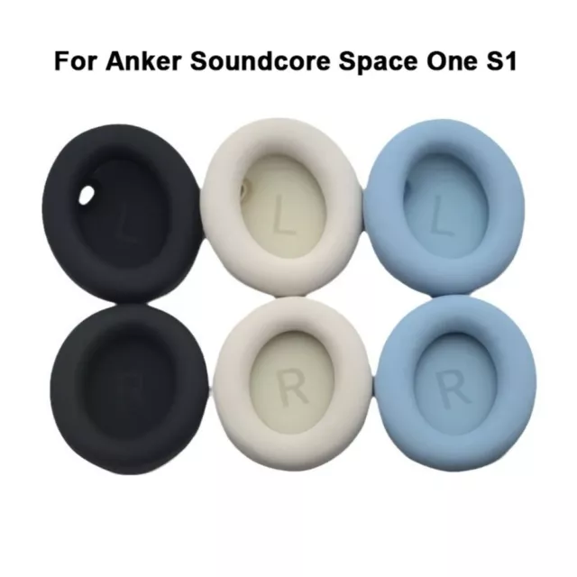 2Pcs Earpads Ear Pads Headset Earmuff for Anker Soundcore Space One S1 Headphone