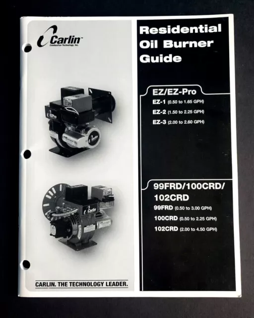 Carlin Residential Oil Burner Guide EZ/EZ-Pro-1,2,3, 99FRD / 100CRD / 102CRD