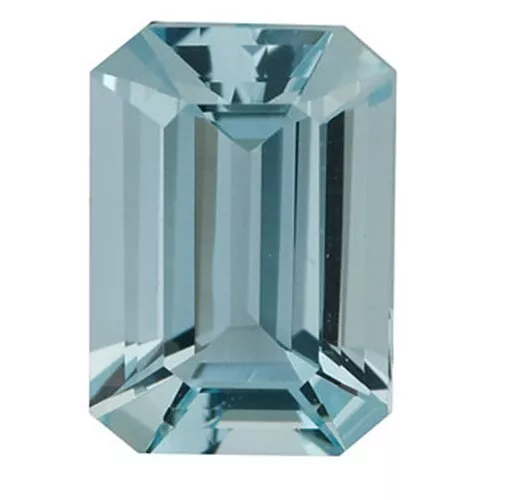 Natural Fine Light Blue Aquamarine - Emerald Cut - Brazil - AAA Grade