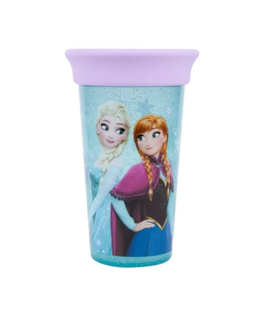 Frozen Sip Around Spoutless Cup,2 Cups in 1 Spoutless for 360 Degrees of Sipping