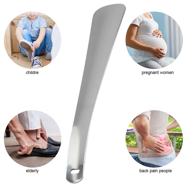 Professional Stainless Steel Shoehorn Long Handle Shoe Horn For Seniors EZ