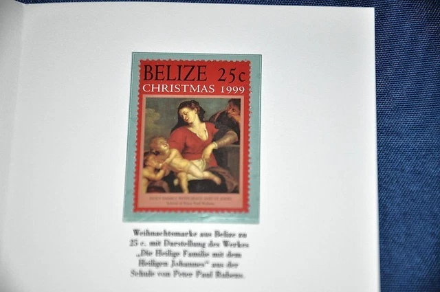 Briefmarke Weihnachten Belize 1999