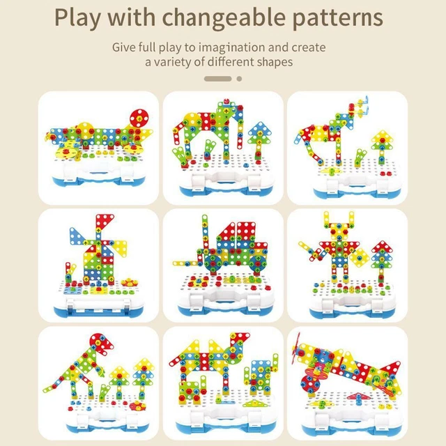 Le modèle de construction en  pour enfants bloque les jouets