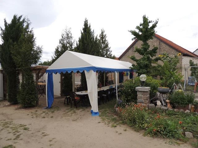Pavillon Festzelt Picknicks Partyzelt Wasserdicht Gartenpavillon 3x9m