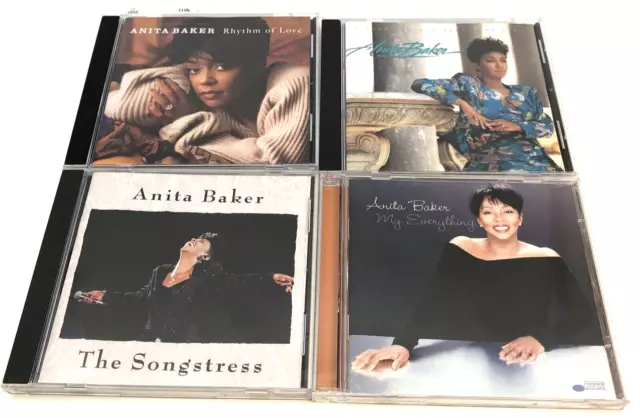 ANITA BAKER 4 CD LOT  Songstress, My Everything, Rhythm, Giving, 3 are NEAR MINT