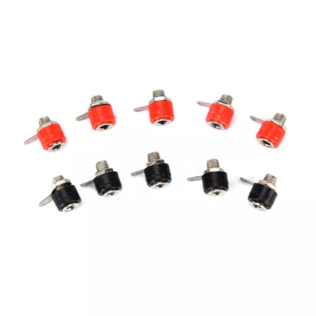 10pcs 4mm panneau banane douille de test de fixation Connecteur de prise Jack G1