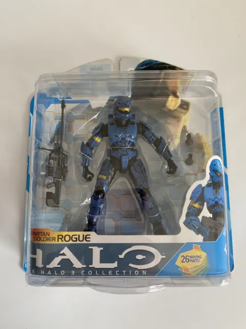 McFarlane Toys Halo 3 Series 7 Spartan Soldier Rogue Action Figure Blue NIB