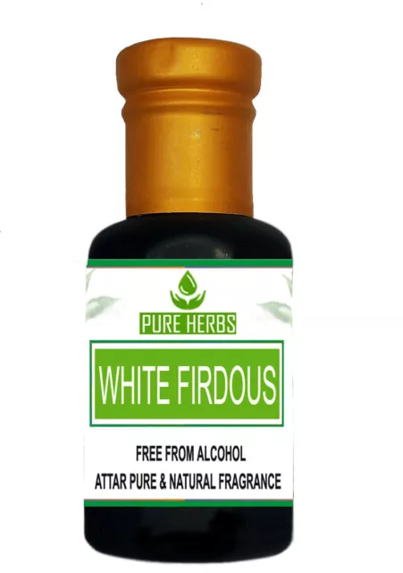 Pure Herbs Blanc Firdous Attar Pure et Naturel Parfum