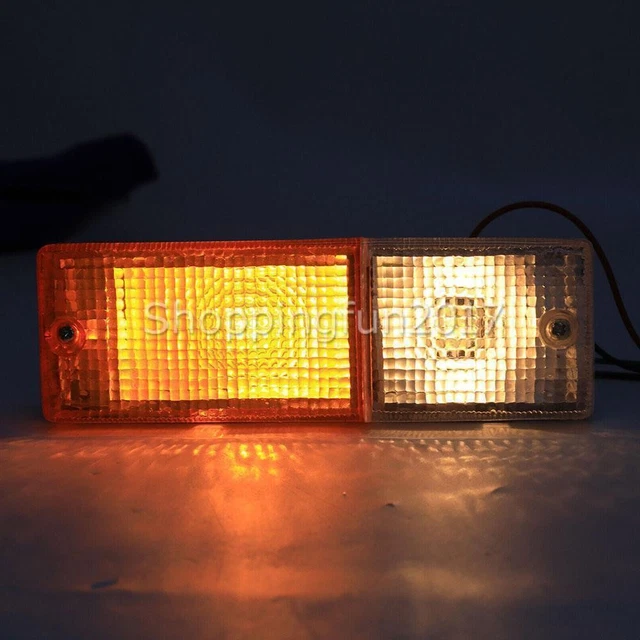 NEW 1 PAIR BUMPER BAR BULLBAR INDICATOR BLINKER LIGHT LAMP (167mm x ...