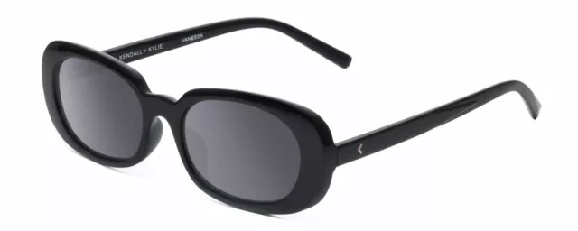 Kendall+Kylie KK5153CE VANESSA Women Oval Designer Sunglasses in Black/Grey 54mm