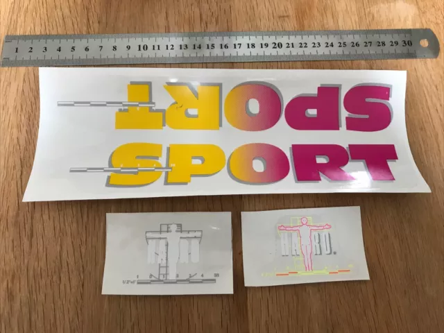 Haro Sport Decals On Clear Vinyl - Old School BMX