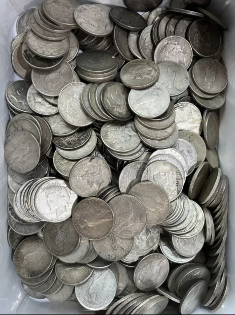 One (1) Random Date 1922-1935 Silver Peace Dollar US 90% Silver Bullion Coin