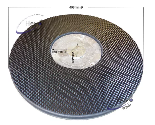 Dom-Schleifteller Pyramidennoppen passend für WAP ALTO Spin 43 - 406 mm Ø 3