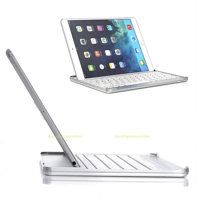 UK Ultra-thin Aluminum Wireless Bluetooth Keyboard Case Cover For ipad Mini 2/3