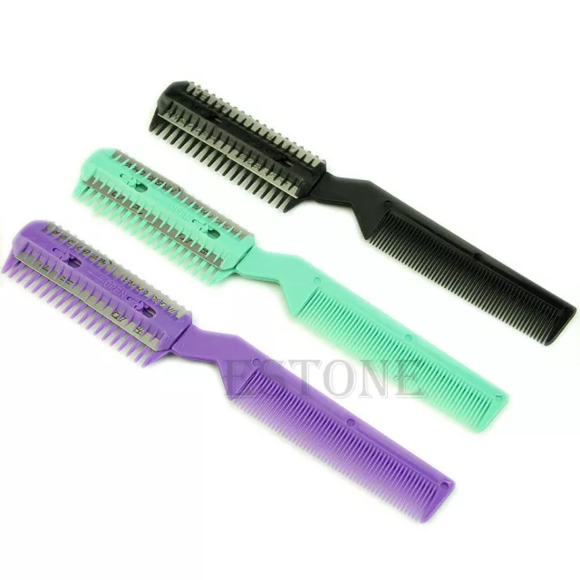 Professional Scissor Home Hair for Comb Hairdressing Thinning Trimmer Punk