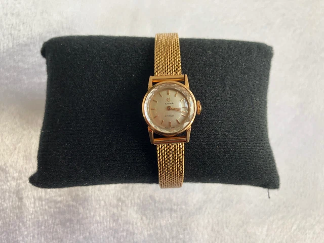 Vintage cyma on sale ladies gold watches