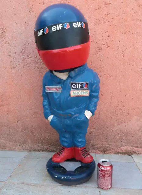 Grande Statue 80Cm Pilote F1 Philippe Streiff Bercy Elf Kart Masters 1994