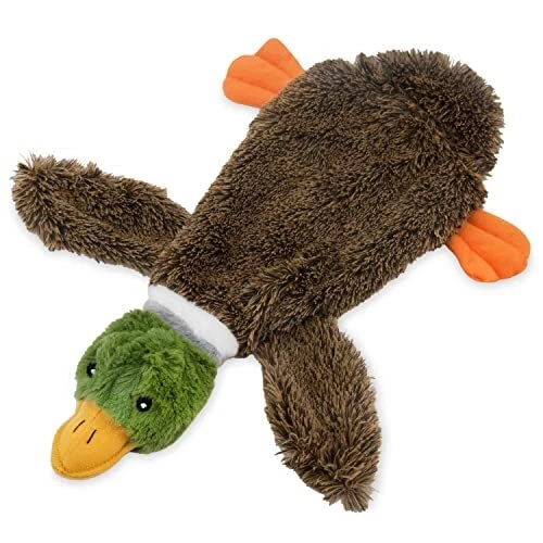 Best Pet Supplies 2-in-1 Stuffless Squeaky Dog Toys with Soft Durable Fabric ...